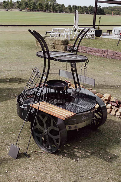 Tromen Hummer Mega BBQ Grill with two Pizza Ovens - The Ultimate