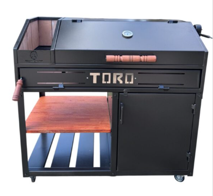 PICK UP ONLY-Premium Argentine BBQ Grill – TORO Wood & Charcoal Parrilla Grill with Adjustable Grates - Cholys