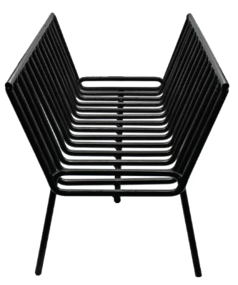 Iron Firewood Cradle Rack – 19.7″ x 11.8″ | Ø10mm Solid Iron | Uruguayan-Style Asado Log Holder - Cholys