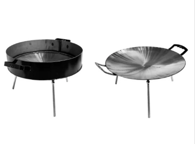 Argentine Steel Cooking & Plow Disc with Griddle-Style Lid – 17.7″ (Discada & Bidera Set) - Cholys