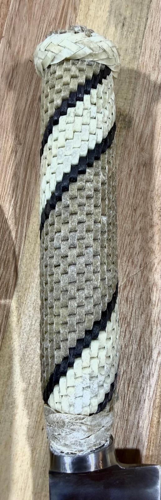 Handmade Argentine Gaucho Asado Knife with Braided Tiento Handle – 5-Inch Blade
