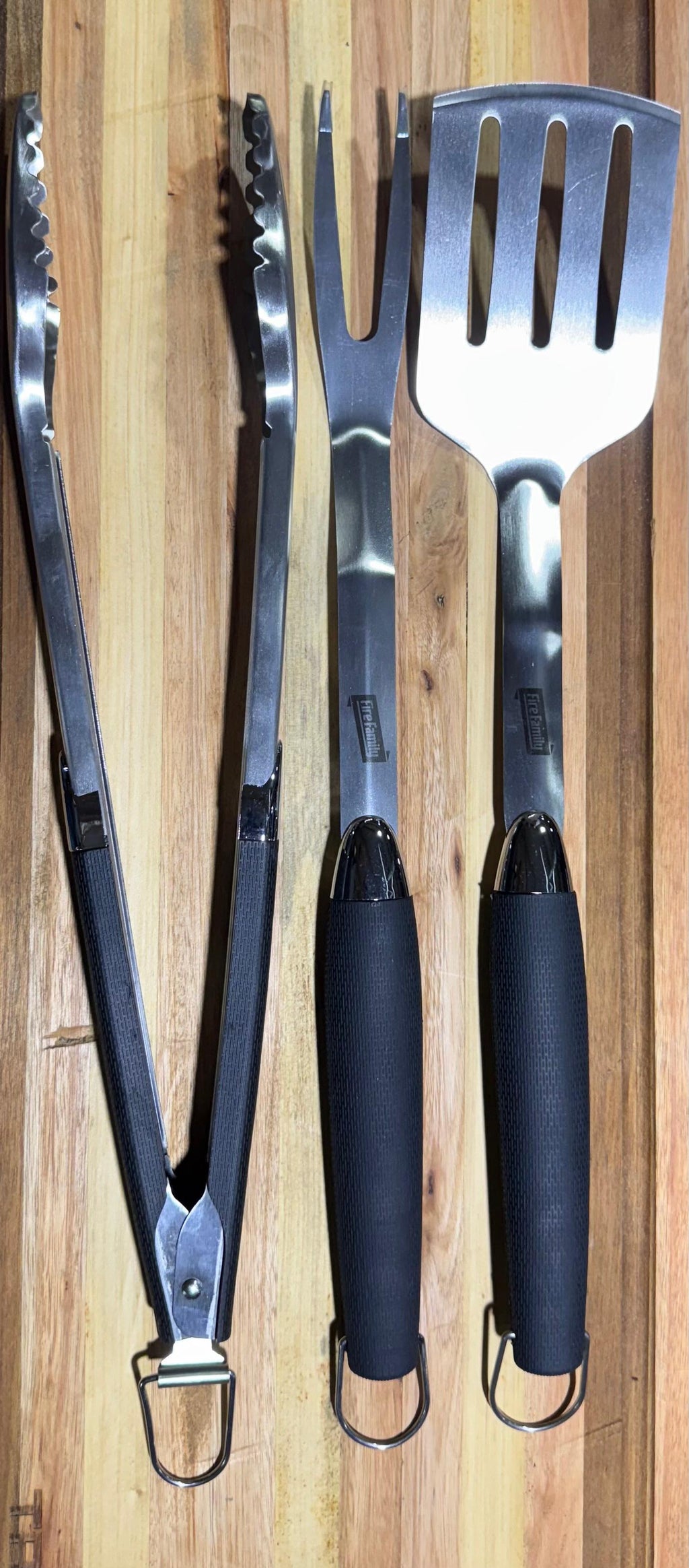 Fire Family Professional 3 Piece BBQ Tool Set - Cholys