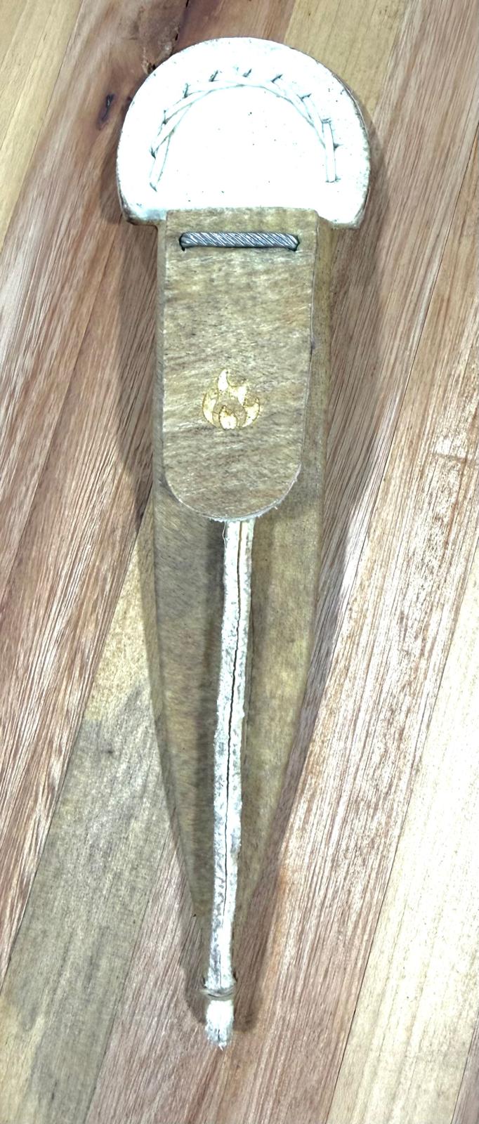 Handmade Argentine Gaucho Asado Knife with Braided Tiento Handle – 5-Inch Blade