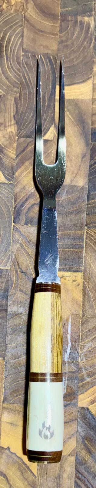 Handmade Argentine Gaucho Asado Knife & Carving Fork Set Extra-Long 12" – 7-Inch Blade