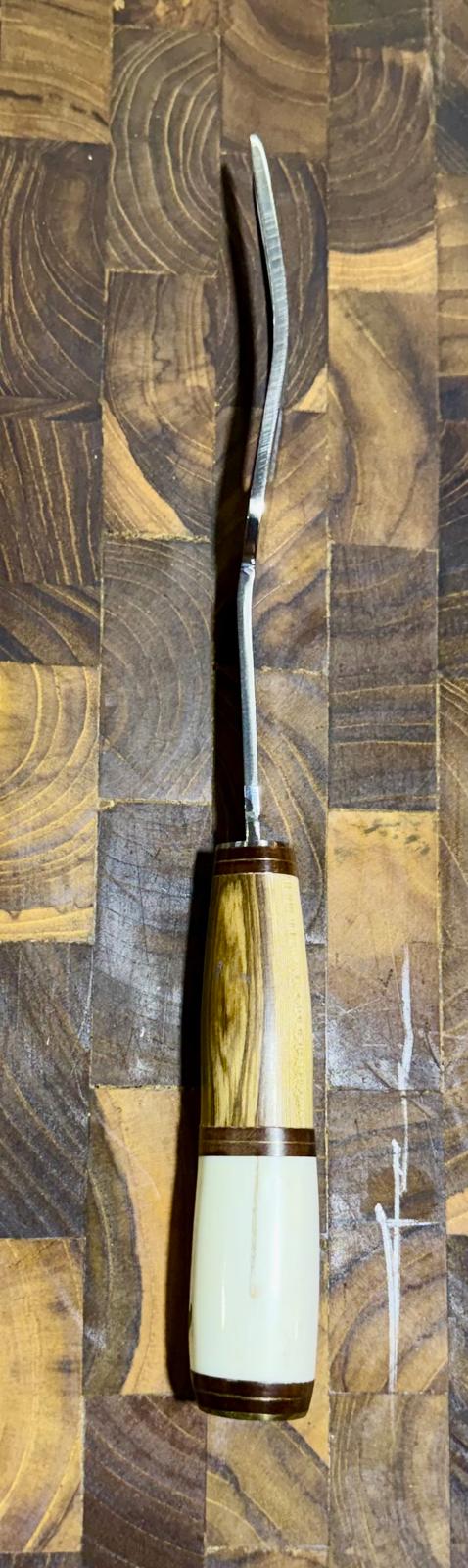 Handmade Argentine Gaucho Asado Knife & Carving Fork Set Extra-Long 12" – 7-Inch Blade