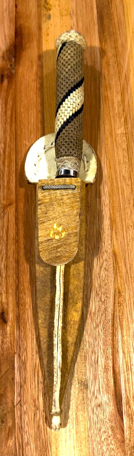 Handmade Argentine Gaucho Asado Knife with Braided Tiento Handle – 5-Inch Blade