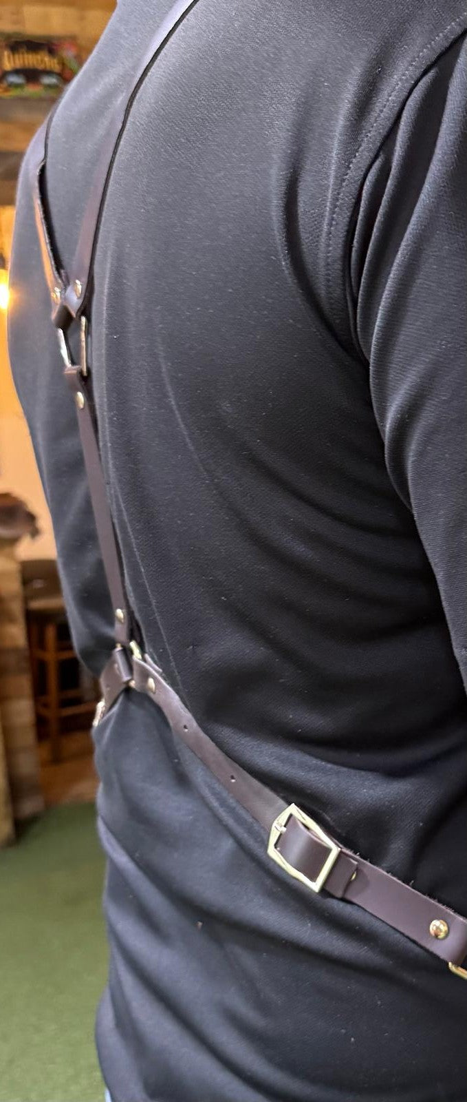 Authentic cowhide leather apron – durable, stylish, and built for protection. Perfect for grilling, cooking, or bartending. - Cholys