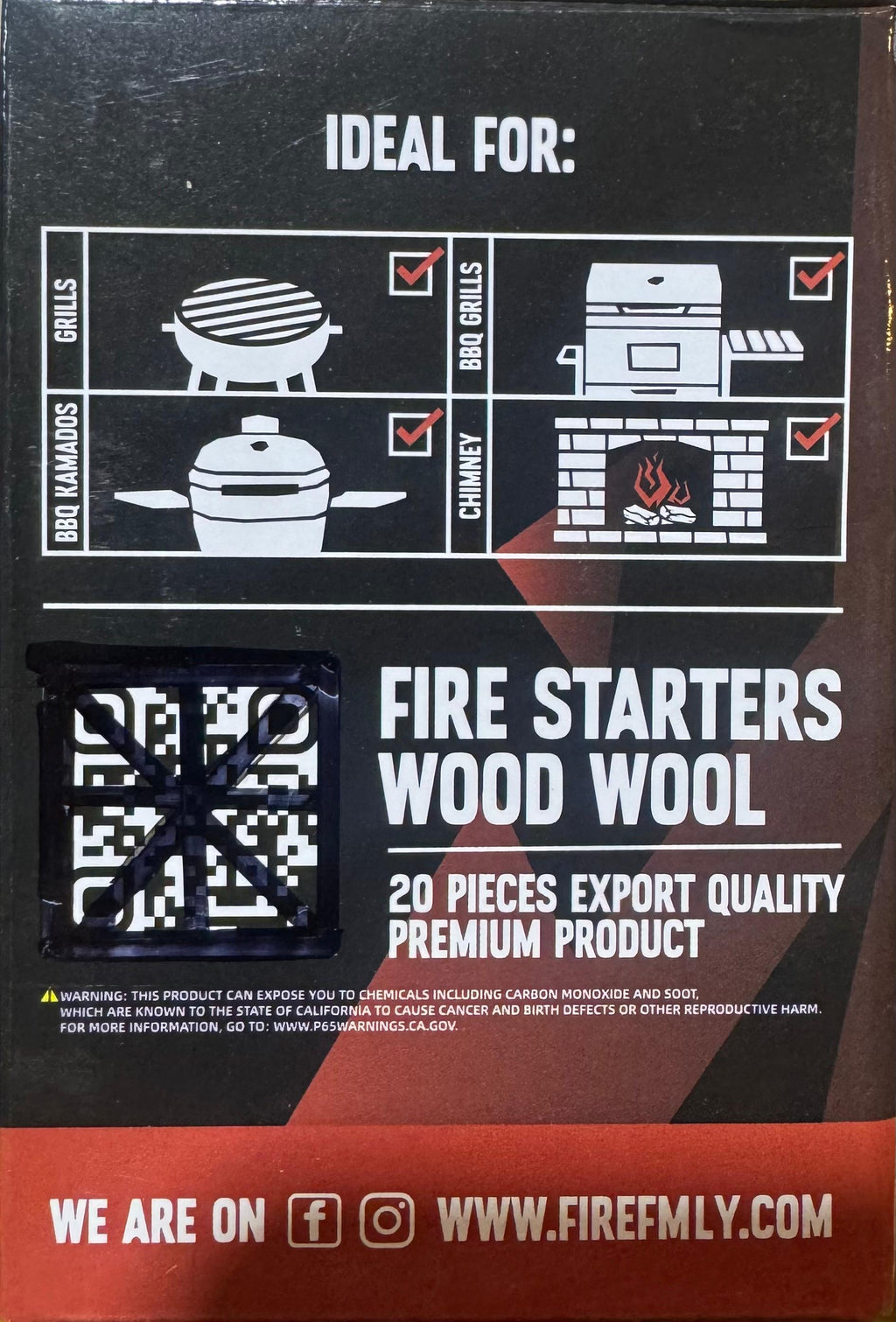 Fire Starters Natural Wood Wool - Cholys