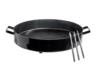 Argentine Steel Cooking & Plow Disc with Griddle-Style Lid – 17.7″ (Discada & Bidera Set) - Cholys