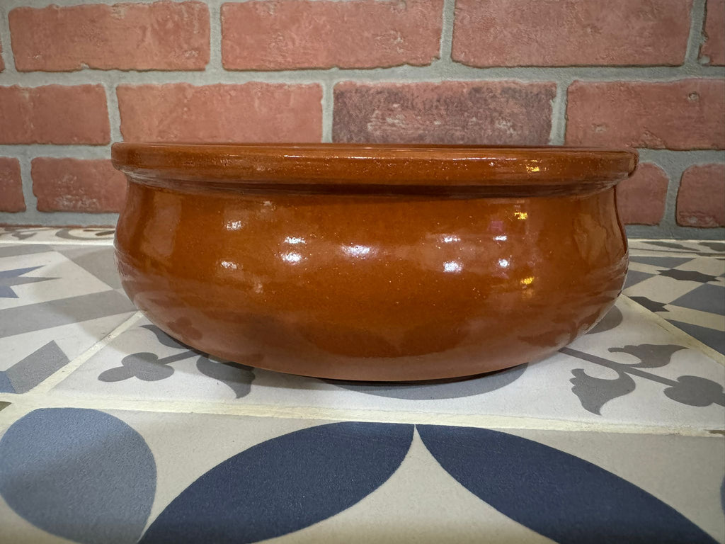7"-18cm x 2.5" Terracotta Clay Pot for Locro, soup, etc. - Your Key to Authentic Spanish Cooking - Cholys