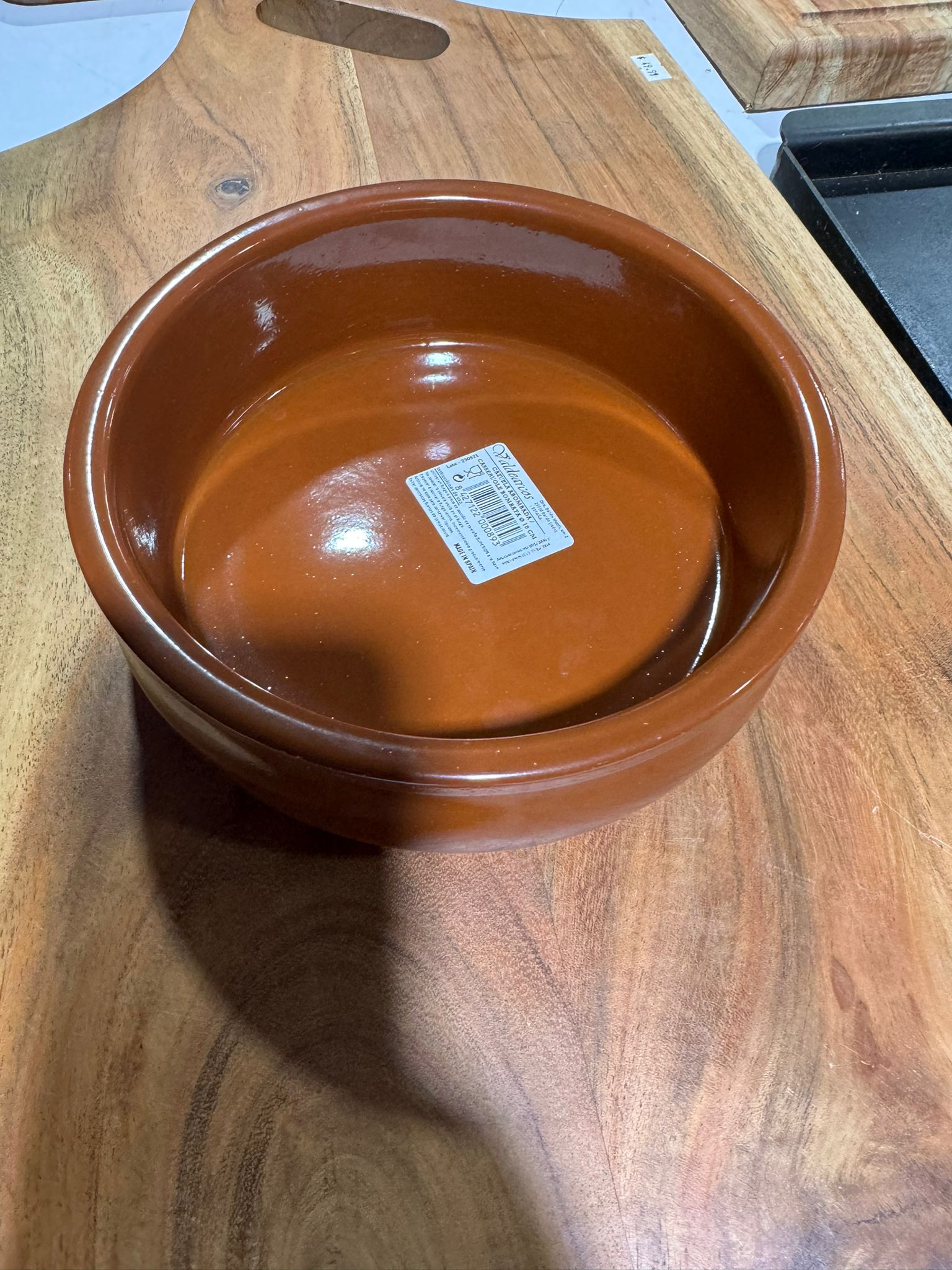 7"-18cm x 2.5" Terracotta Clay Pot for Locro, soup, etc. - Your Key to Authentic Spanish Cooking - Cholys