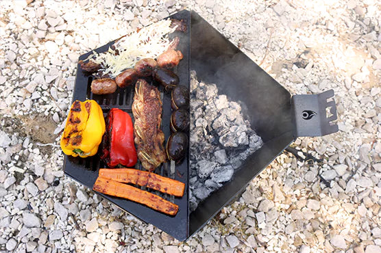 Tromen Fogon Pentagonal Cinquecento - Versatile Firepit and Grill - Cholys