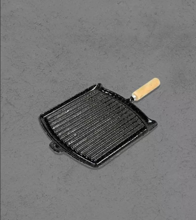 Lozafer Griddle Enameled Square Plancha Bifera Cuadrada with Handle 🍽️🍳 - Cholys