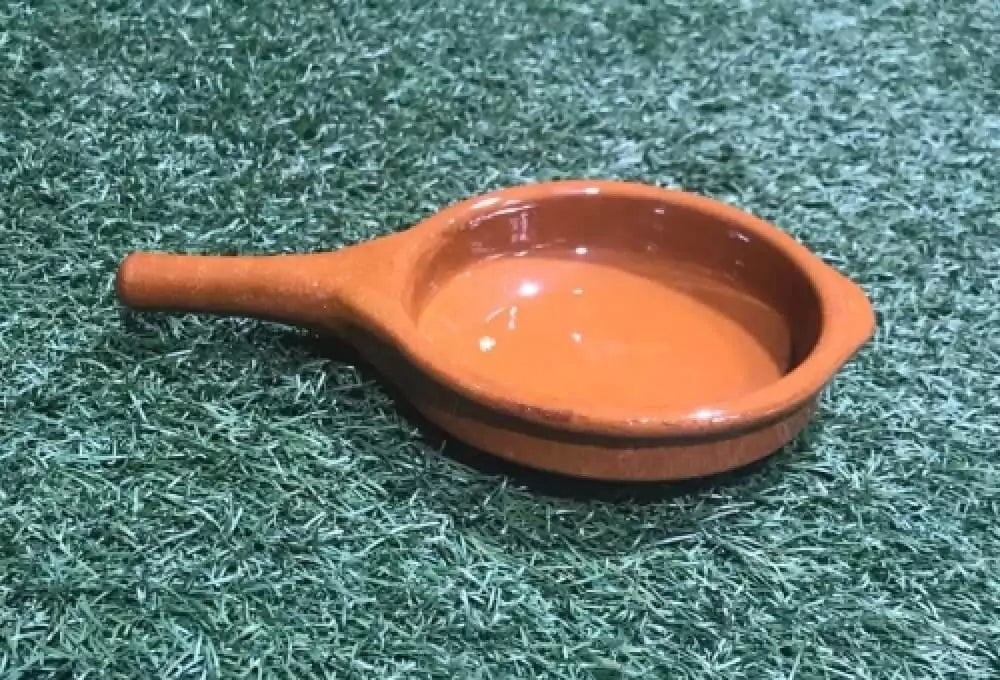 5.5" X 1.5"🧀 Handled Terracotta Clay Provoletera 🍽️ - Cholys