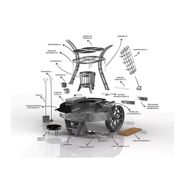 Tromen Hummer Mega BBQ Grill with two Pizza Ovens - The Ultimate Grilling Experience! - Cholys