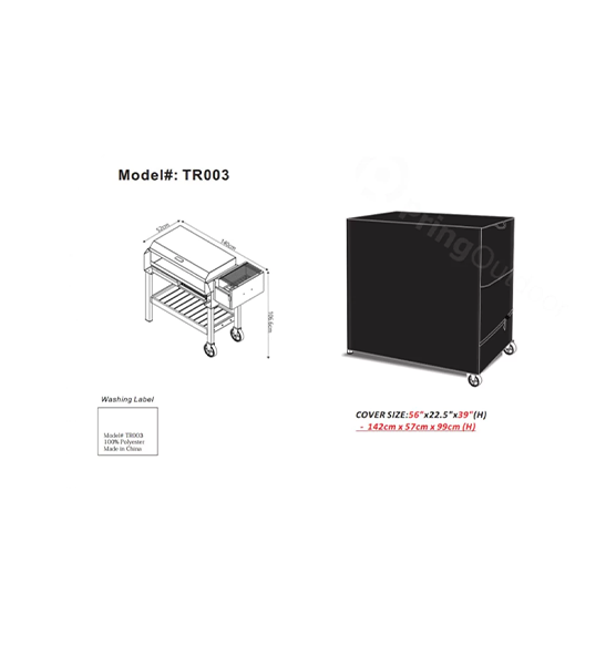 Tailored Protection for Your Pampeana Grill - Custom Black Grill Cover 🌧️🛡️ - Cholys