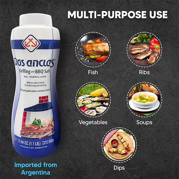 Dos Anclas Grilling and BBQ Salt - The Taste of Argentina in Every Bite! 🇦🇷🔥 - Cholys